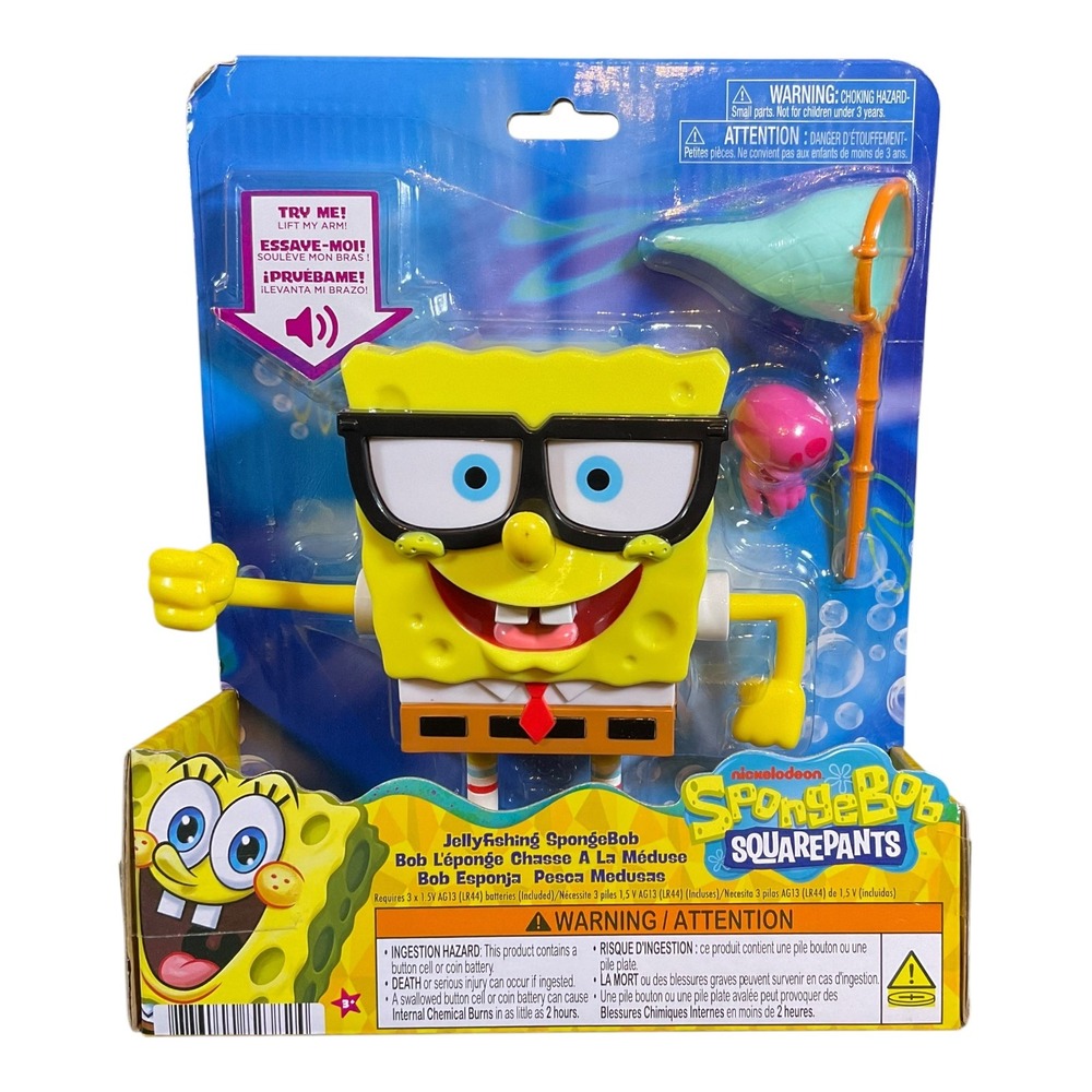 Nickelodeon Jellyfishing SpongeBob SquarePants Action Figure Sound Effects Toy